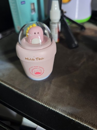 Cute pink dinosaur milk - pink, tea