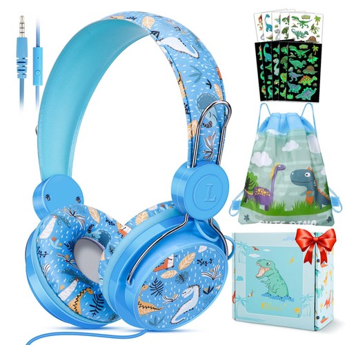 Dinosaurs kids headphones - headphones, with