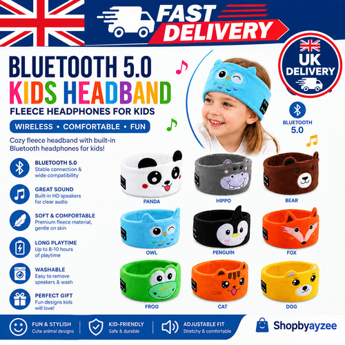 Bluetooth kids headband - 5.0,