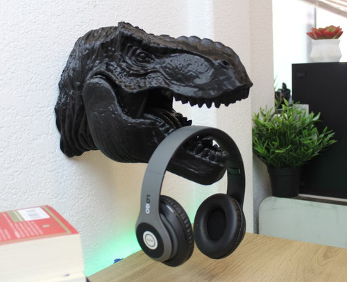 Rex headphone stand - t-rex,