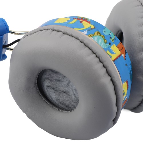 Cute blue dinosaur headphones - blue,