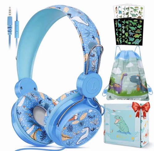 Dinosaurs kids headphones with - dinosaurs,